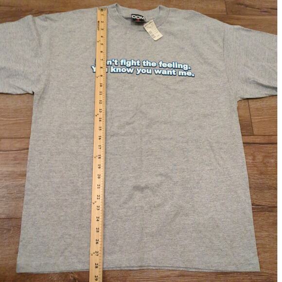VTG ODM Don't Fight The Feeling Adult Large Shirt Joke Skater Punk Grunge Y2K - Picture 4 of 6
